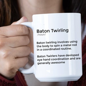 Baton twirler Mug Baton Twirling Gift Personalized Baton Twirler Mug Twirler Gift Twirling gifts