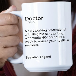 Doctor Mug Gift for Doctor Personalized Doctor Mug Gift for Doctor Doctor Tea Cup Appreciation Gift for Doctor Attending Doctor