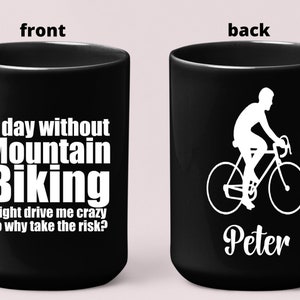 Mountain Biking mug Personalized Mountain Biking lover Gift Mountain Bike mug Biking Gifts Personalized Biker Mug