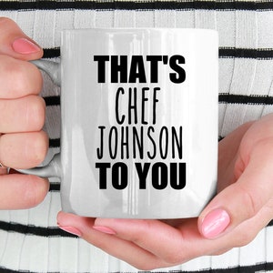 Chef Mug Personalized Gift for Chef Funny Chef Gifts Ideas for a chef Best Chef Ever Cook gift Custom Chef Mug Cook Mug