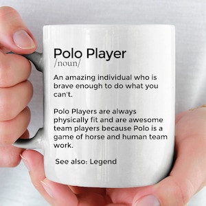 Polobecher Polospieler Becher Personalisierte Polospieler Geschenk Polo Team Polo Coach Bester Polospieler aller Zeiten Pferdesport Becher