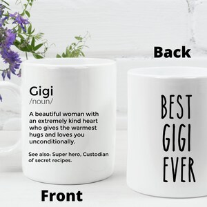 Gigi Becher Geschenkideen für Gigi beste Gigi aller Zeiten Personalisiertes Geschenk für Gigi Definition von Gigi Gigi Geschenke Oma Becher