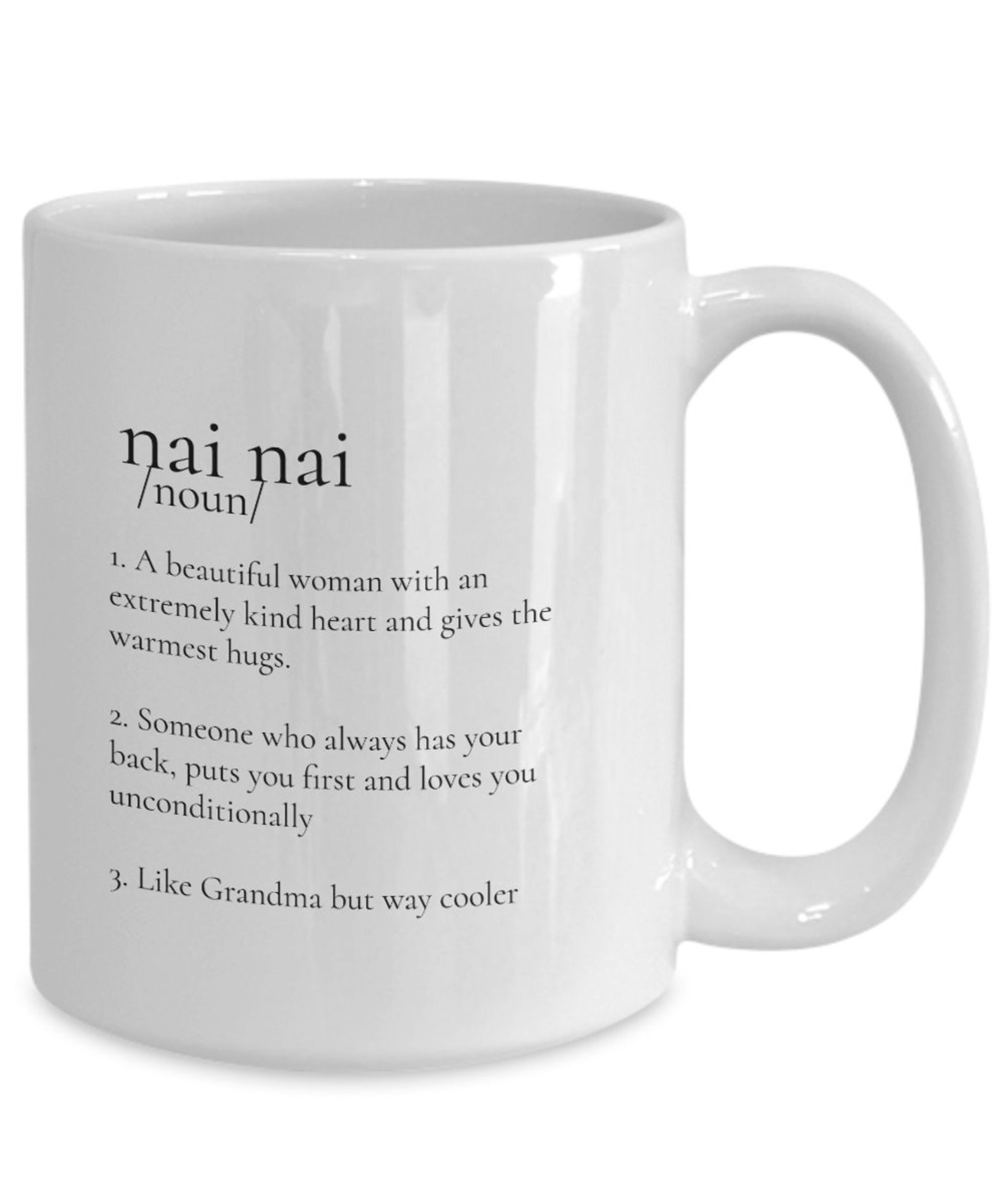 Nai nai grandma coffee mug. Chinese Grandma Gift. Gift from Etsy