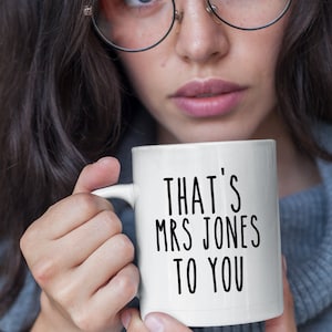 Newly Wife Mug Personalized Mrs Wedding Coffee Mug Gift for Bride Bride Gift Bride Mug Engagement Coffee Mug Wedding Gift Newly Weds Gift
