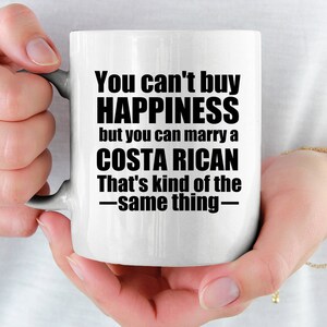 Costa Rican Tasse Personalisiert Costa Rican Tasse Costa Rican Geschenk Geschenk für Costa Rican Costa Rica Geschenkidee Sie glück kaufen können