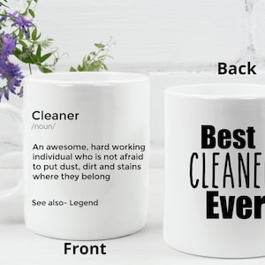 Cleaner Mug Gift ideas for cleaners Best cleaner ever Domestic Cleaner mug Cleaning Gifts House Cleaner Gift Officer Cleaner gift