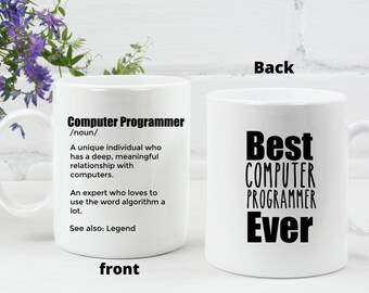 Computer Programmer Definition Mug - Personalized Coding Gift