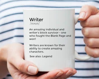 Schriftsteller Tasse: Lustiges Geschenk für Autoren & Schreibliebhaber
