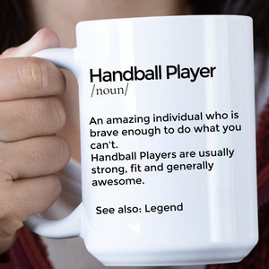 Handball Mug Handball Gift Personalized Handball Player Gift  Handball Player Mug, Handball Coach Gift