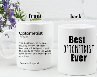 Tazza personalizzata per optometrista: regalo di ringraziamento per l'oculista