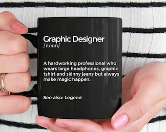 Personalized Graphic Designer Definition Mug - Orca Ceramic