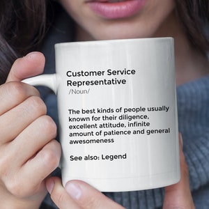 Customer Service Representative mug Personalized Gift for Best Customer Service Agent Customer Service Manager cupreet