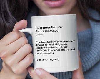 Customer Service Representative Mug, Personalized Gift
