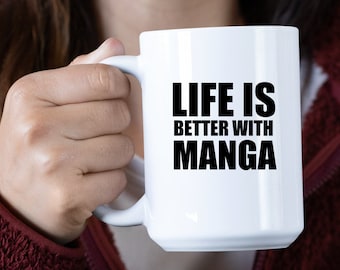 Taza de manga personalizada: regalo de anime japonés
