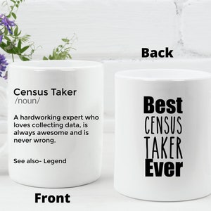 Census Taker Mug Best Census Taker Ever Gift idea for Census Taker Personalized Gift for Census Taker