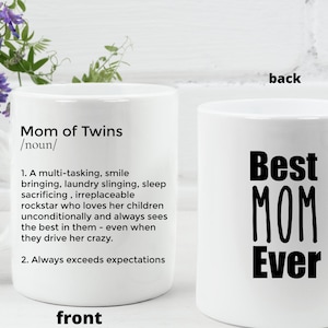 Twin Mom Mug Mom Of Twins Gift Mother&#39;s Day Gift Funny Personlized Mom Mug Toddler Mom Mug Motherhood Gift New Mom Gift