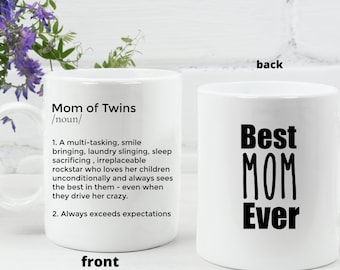 Taza personalizada para mamá de gemelos: regalo para el Día de la Madre