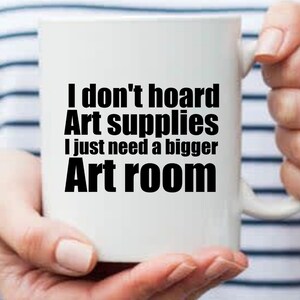 Artist mug funny Artist gift Personalized crafter gift painter gift funny art supplies mug Gift for Artist
