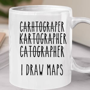 地図製作者マグカップ パーソナライズされた地図製作者ギフト 地図製作者コーヒーマグ 地図を読む 地図製作者へのギフト 面白い地図製作者カップ