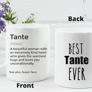 Tante Mug Gift for Tante Best Tante Ever Aunt cup Tante Definition Coffee mug Tante Gifts ideas Tante coffee cup Gift for Auntie