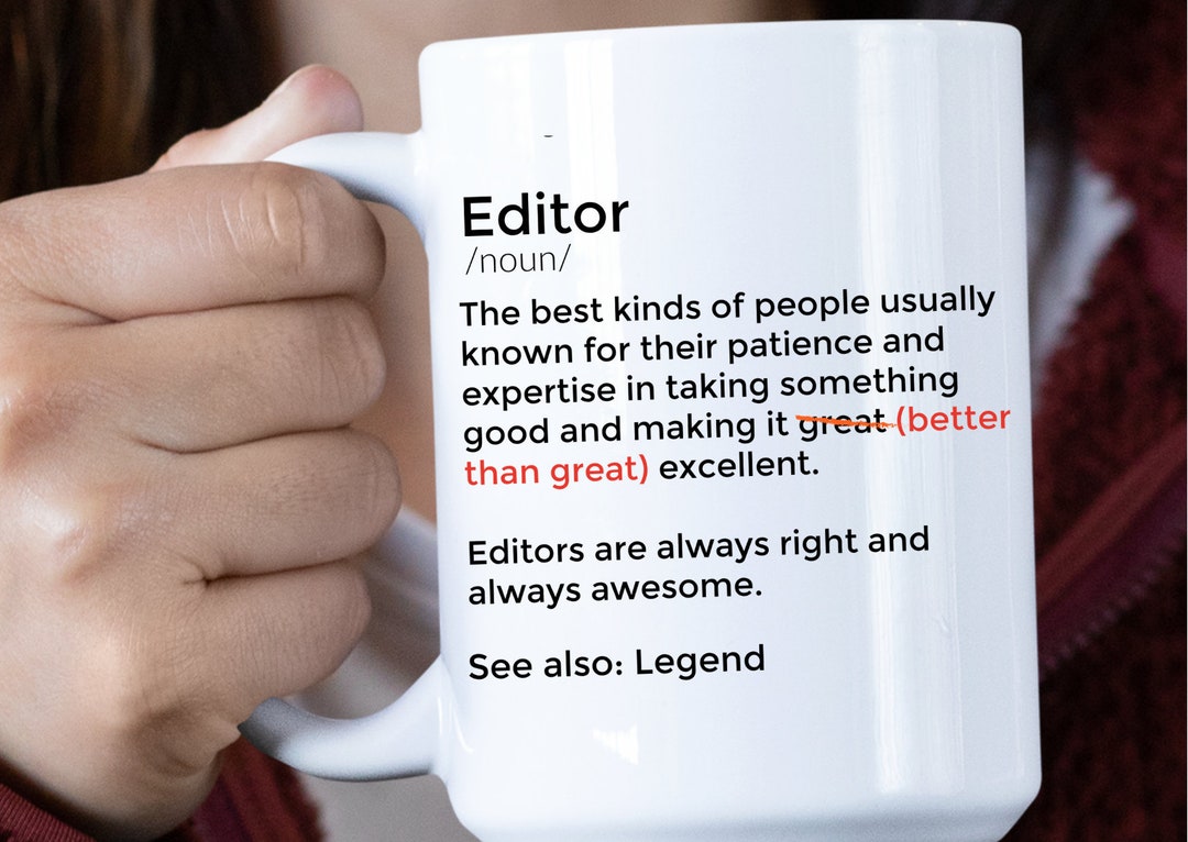 Editor Mug Gift for Editor Editing Gift Editor Gift Funny Etsy