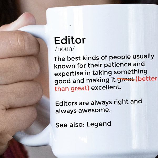 Editor Mug Gift for Editor Editing Gift Editor Gift funny  Editor Mug Editing Mug Best Editor Ever Video Editor Gift Book Editing Gifts