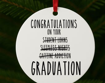 Personalized Graduation Ornament 2025: Custom Ceramic Keepsake