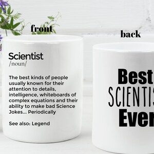 Scientist Mug Personalized Gift for Scientist Best Scientist Ever Science Lover Gift Science Teacher Mug STEM Mug