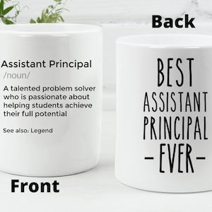 Personalisierte Assistent Schulleiter-Tasse: Wertschätzungsgeschenk