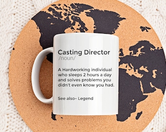 Casting Director Definition Mug: Funny Gift for Director