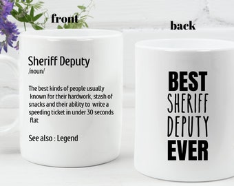 Personalized Sheriff Deputy Mug: Law Enforcement Gift