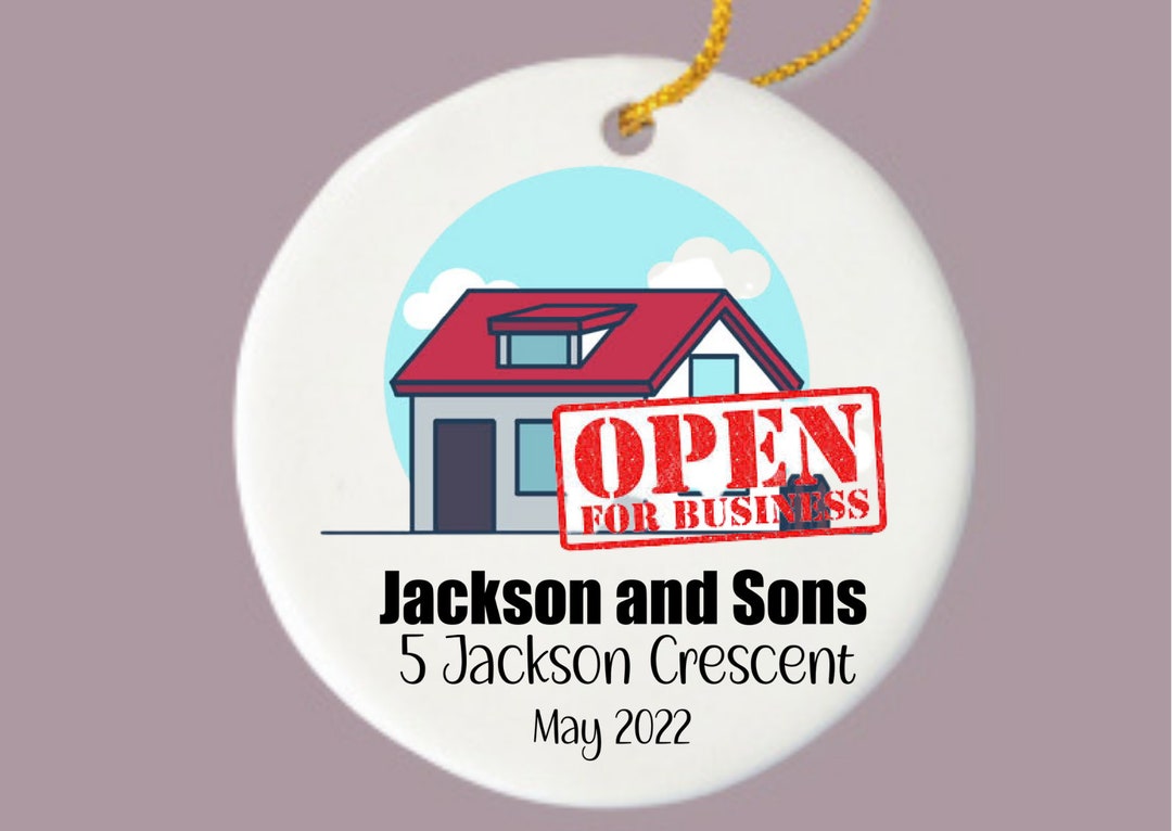 New Business Owner Gift New Business Ornament Personalized Business