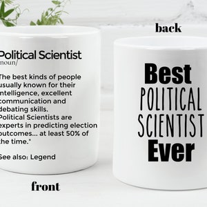 Political science Mug Personalized Gift for Political scientist Best Political scientist Funny Political science Mug Pol scientist Graduate