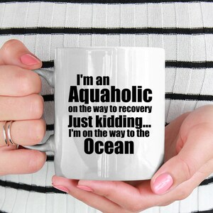 Caneca de mergulhador personalizado, presente de mergulhador, presentes de mergulho, caneca de mergulho engraçada, caneca aquaholic, presente de mergulho, mergulho engraçado