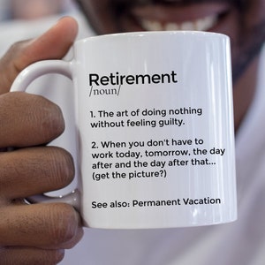 Retired Coffee Mug Personalized Retirement Gift Retirement Party Gift Gift for Retirement Gift for retired Coworker Colleague Boss
