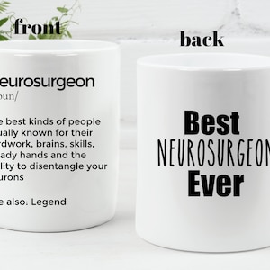 Neurosurgeon Mug Personalized Neurosurgeon Gift Appreciation gift for Neurosurgeons Brain Doctor Neurosurgeon Mug Neurosurgeon appreciation