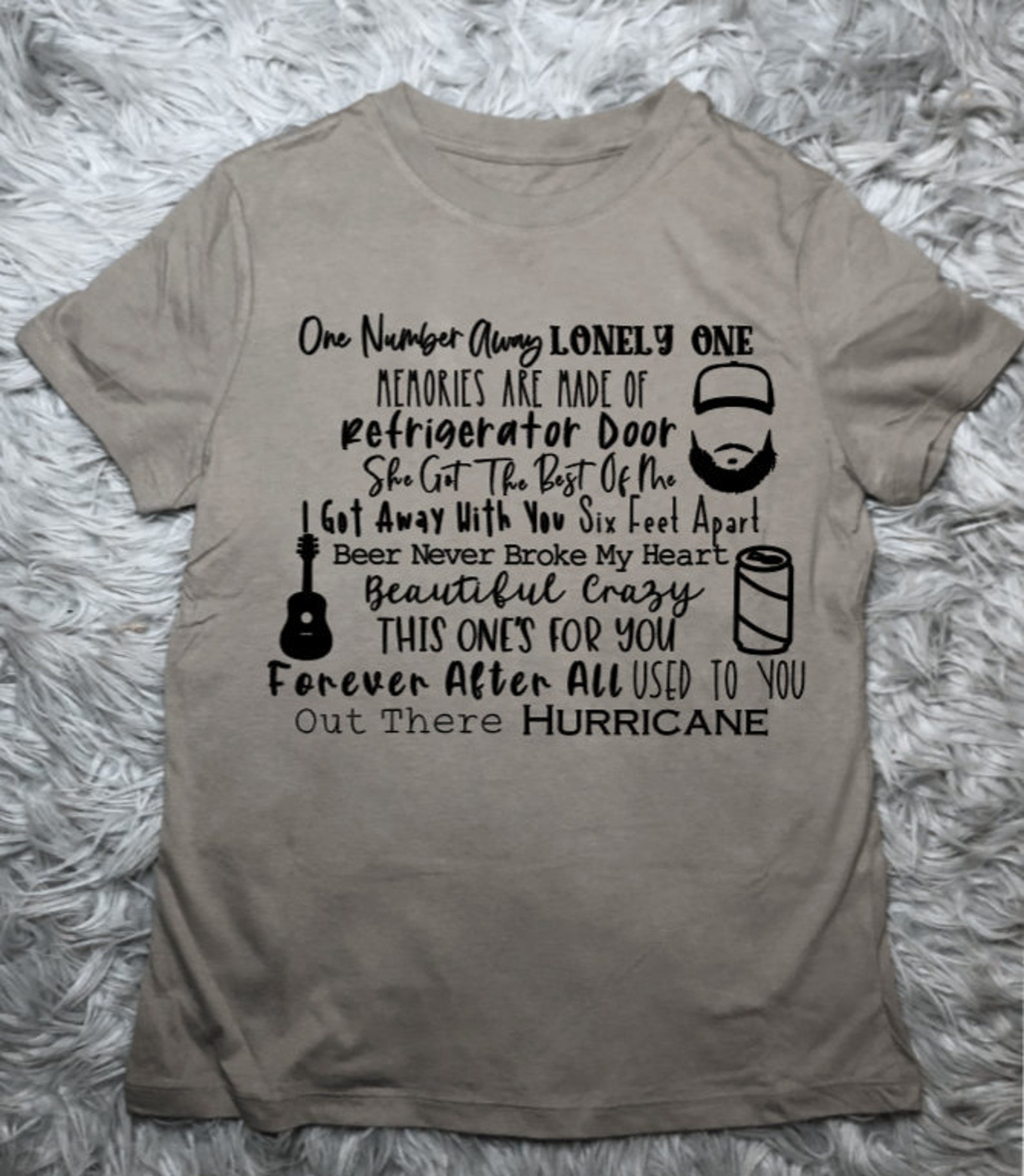 Luke Combs Song Titles Shirt Luke Combs Shirt Country Shirt Etsy