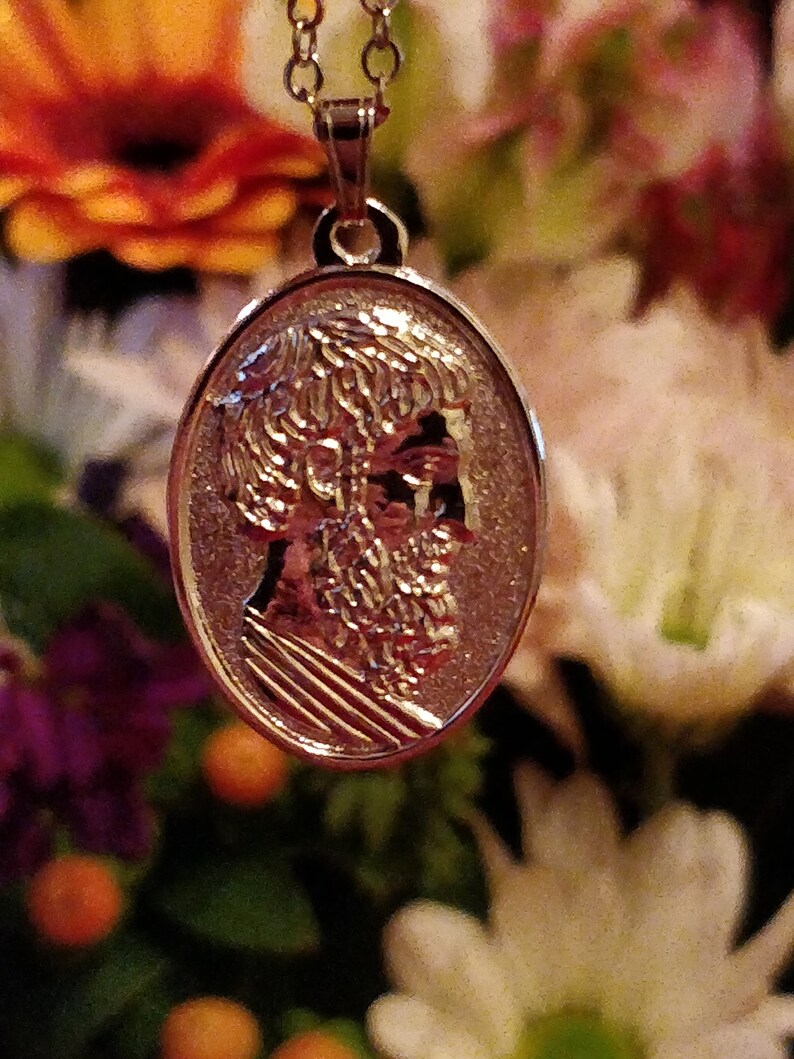 Epicurus Votive Charm Necklace with Chain image 1