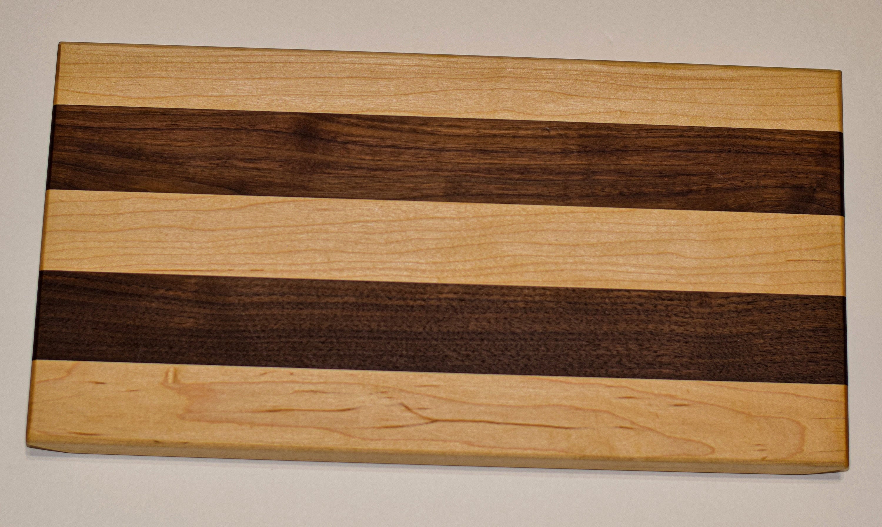 Maple & Walnut Face Grain Cutting Board. Etsy