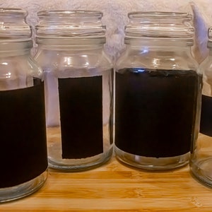 Chalkboard Paint Jars