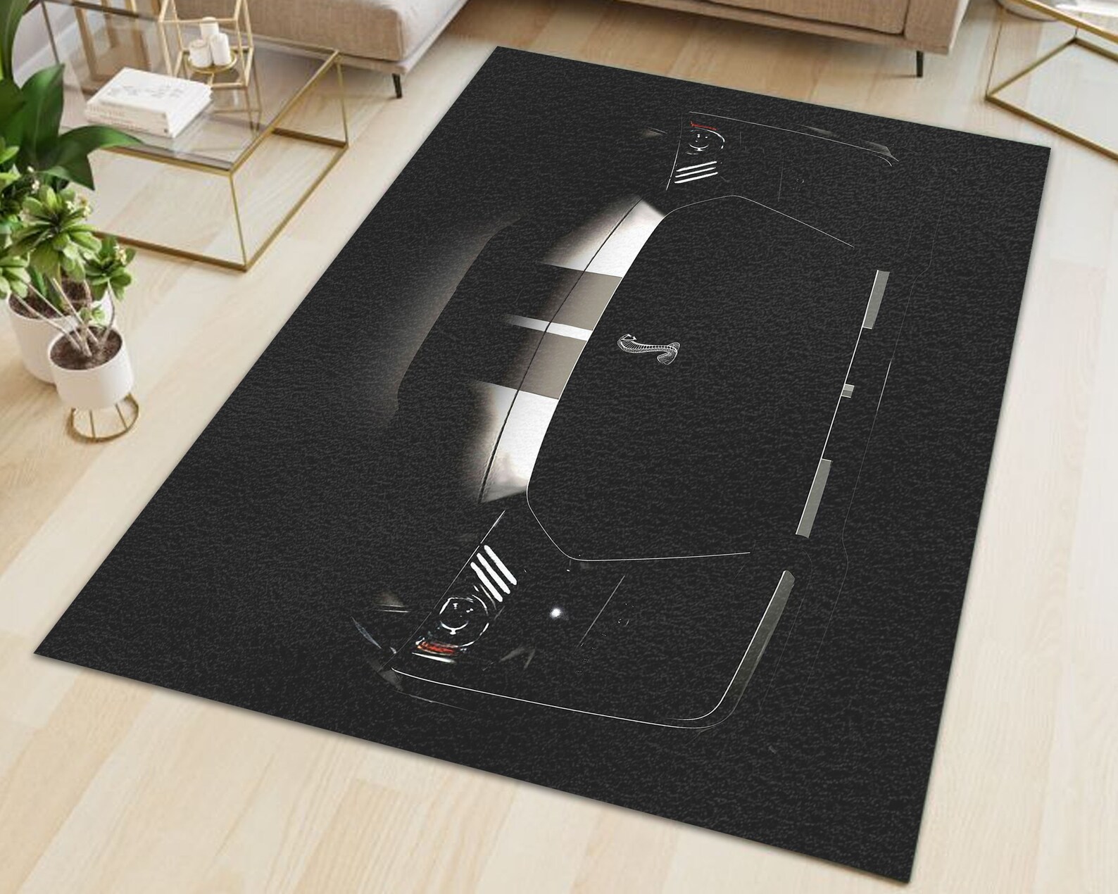 Ford Mustang Inspired Area Rug Garage Sign Office Or Etsy