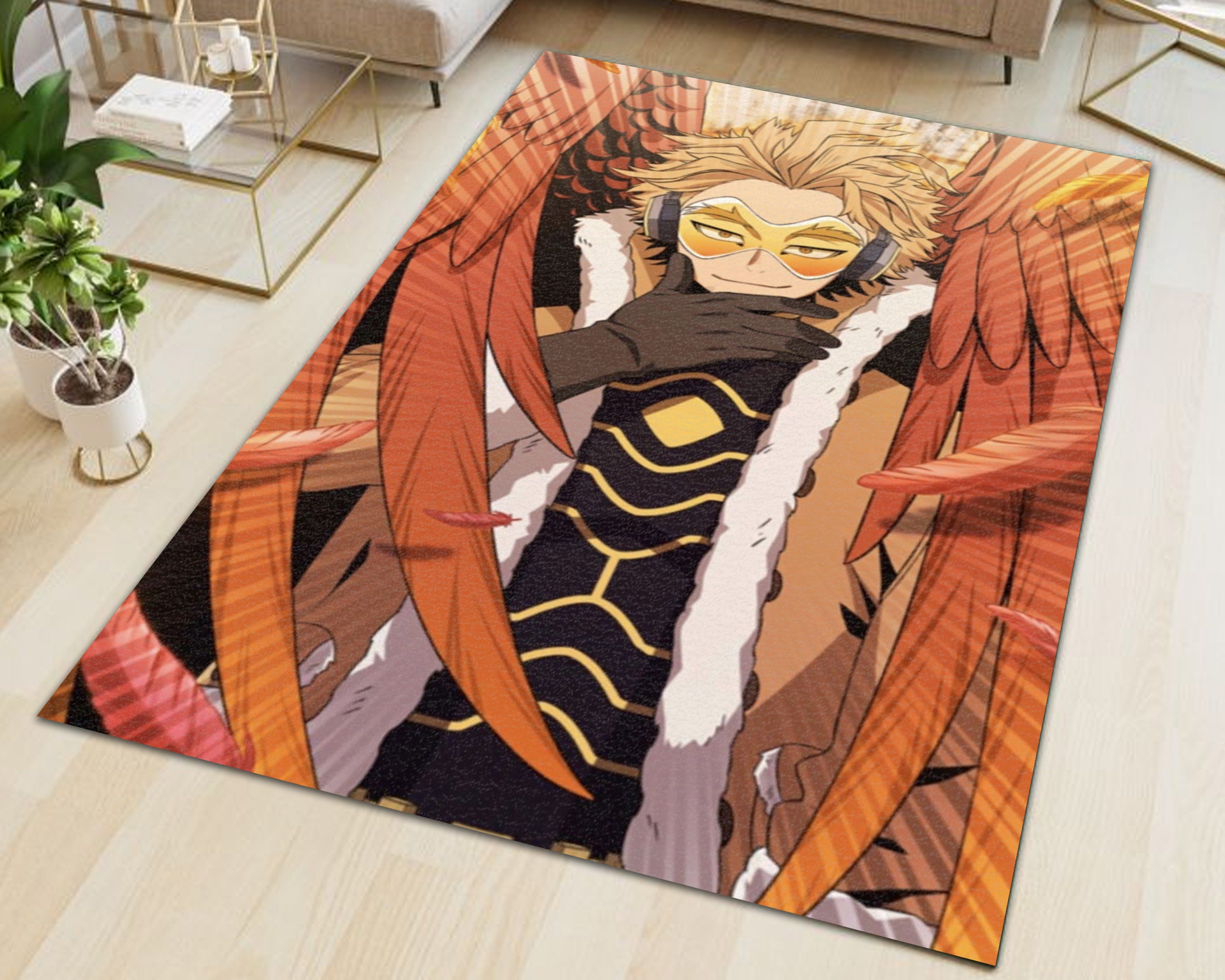 Japanese Anime Manga Cool Cute Plush Floor Rug Carpet Room Etsy