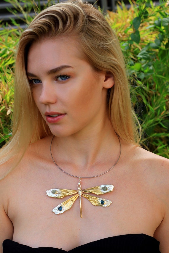 Dragonfly Necklace Dragonfly Jewelry Gifts for Women Lucky Etsy