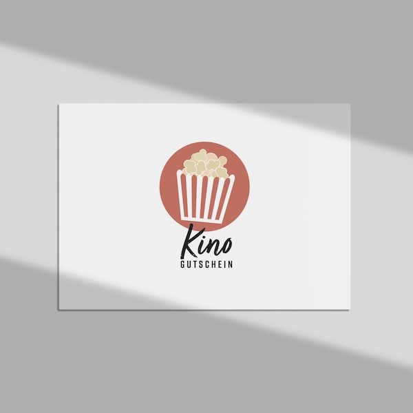 Karte Kino Gutschein Geschenk