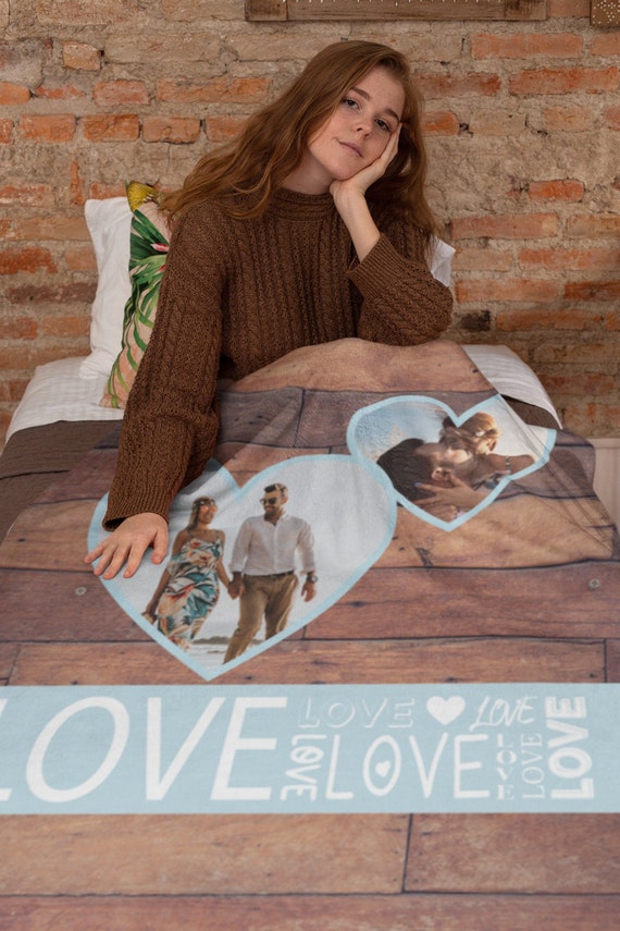 Couples Blanket Personalized Fleece Throw Blanket Unique Etsy