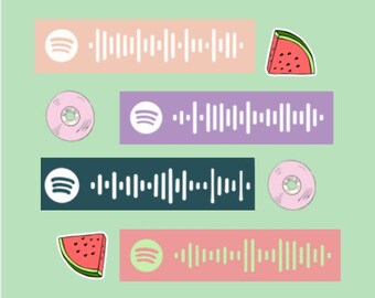 Custom Spotify Code Sticker - Etsy