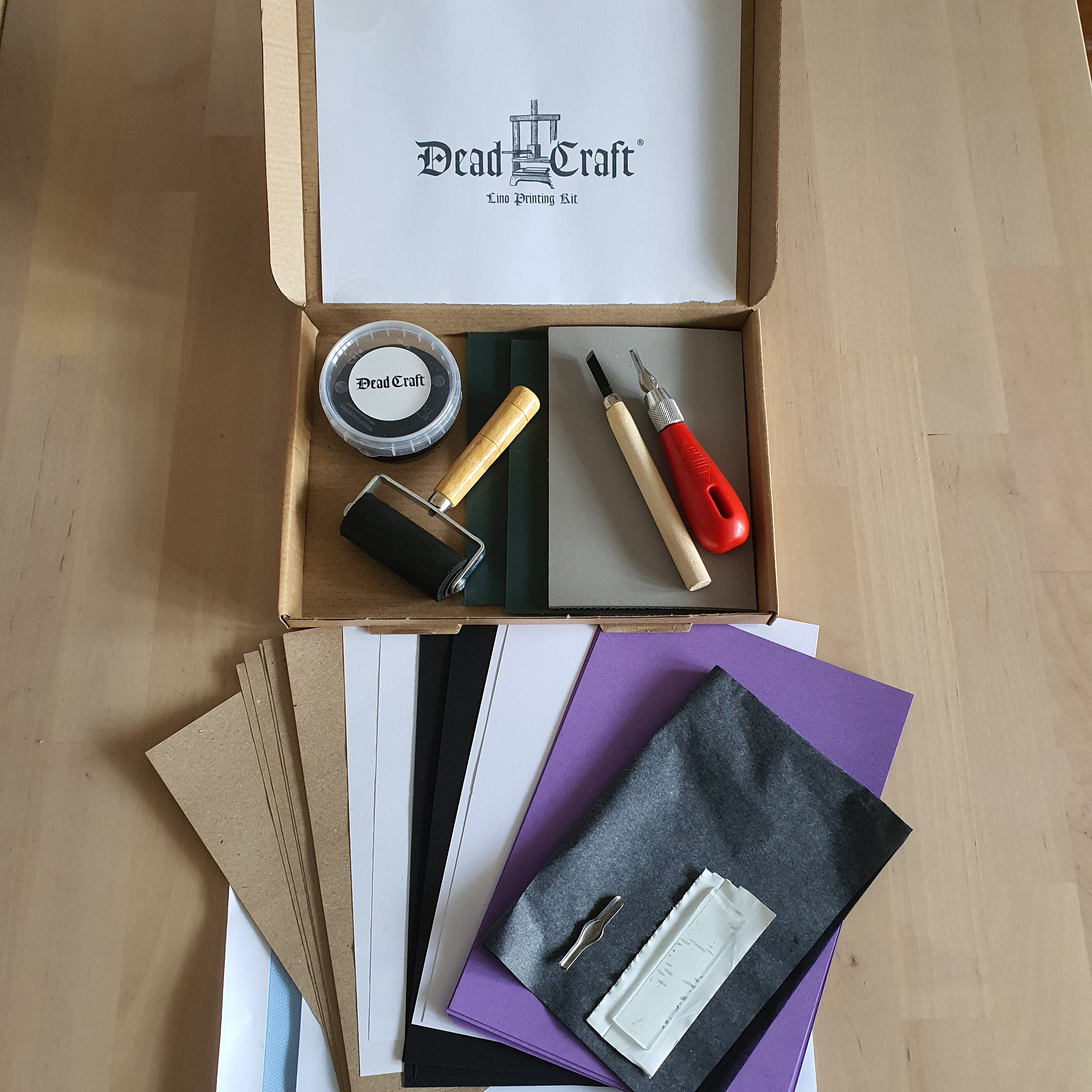 Lino Printing Starter Kit Etsy UK