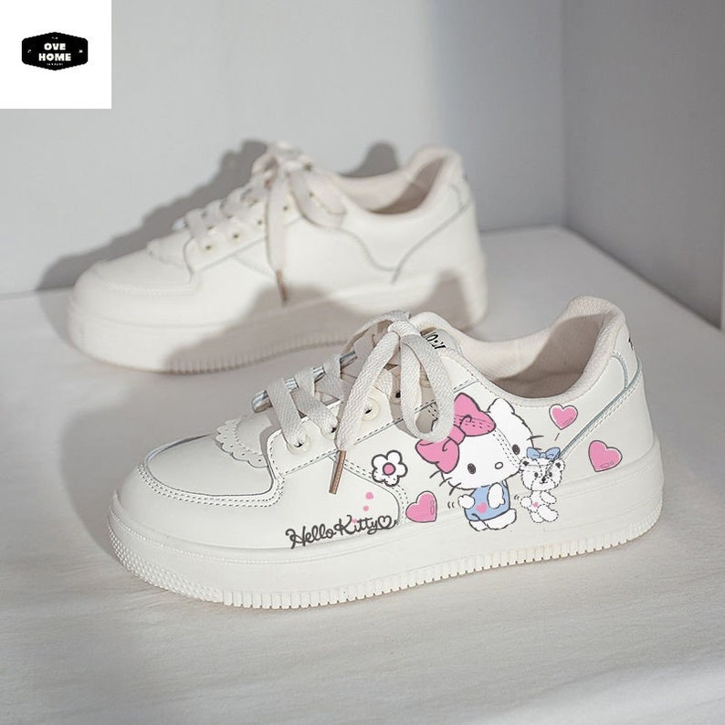 Hello Kitty Sneakers Spring Autumn Summer Skate Shoes Girls - Etsy
