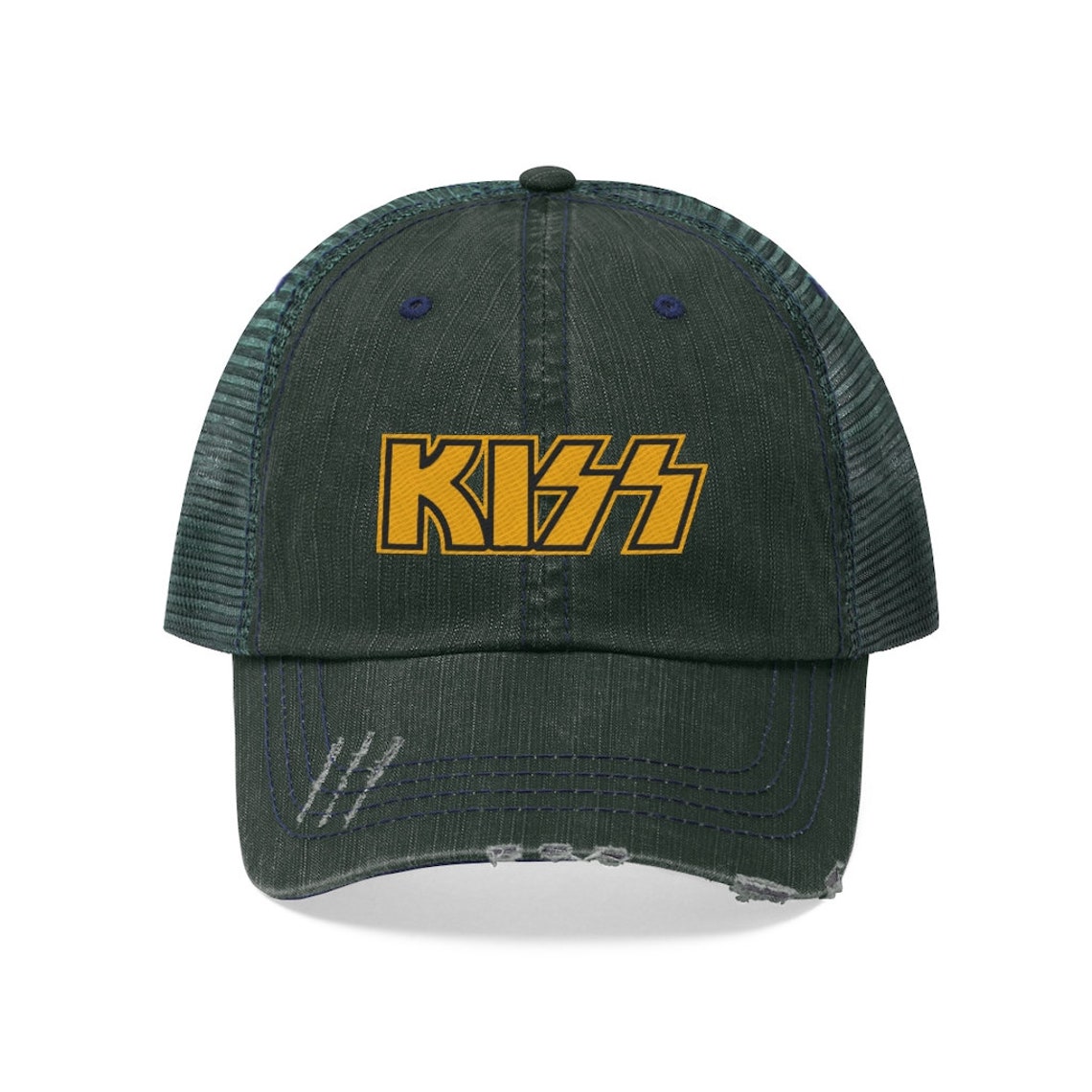 KISS Band hat music Vintage Embroidery hat Unisex Trucker Hat | Etsy