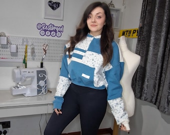 custom patchwork hoodie